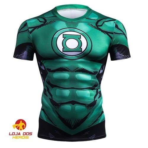 Camisa / Camiseta Hash Guard Compressão Lanterna Verde Desenho