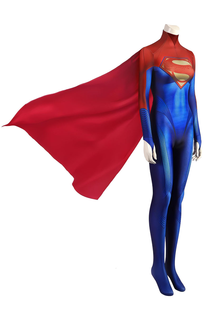 Fantasia Feminina Supergirl Filme Flash Traje Luxo Cosplay Mulheres