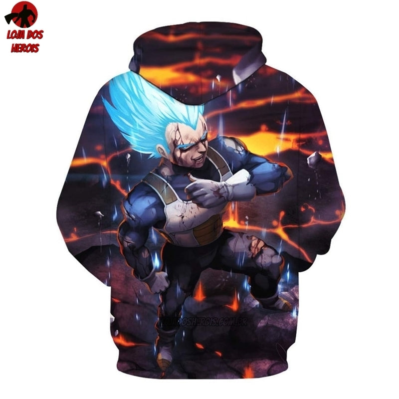 Blusa Jaqueta 3D Anime Dragon Ball Super Goku Instinto Superior Comple