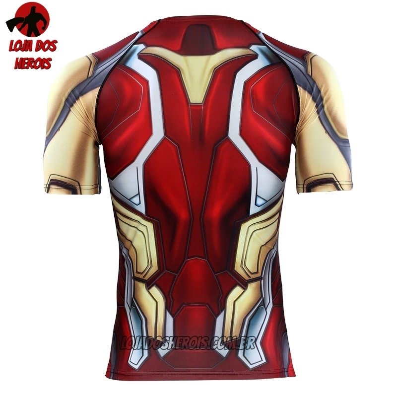 Camisa/Camiseta Hash Guard Homem de Ferro Filme 2019 - Vingadores Ultimato Endgame Compressão