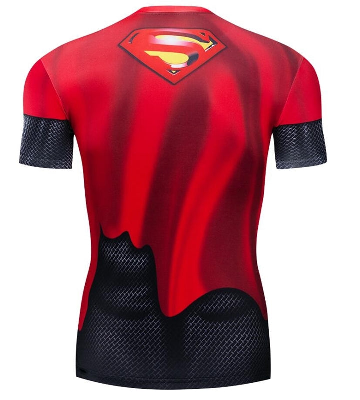 Camisa / Camiseta Hash Guard Superman Red Injustice Compressão