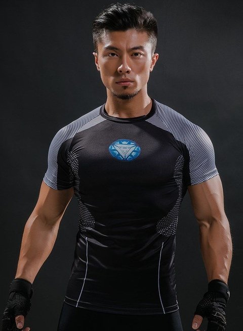 Camisa / Camiseta Hash Guard Tony Stark - Homem de Ferro Compressão 