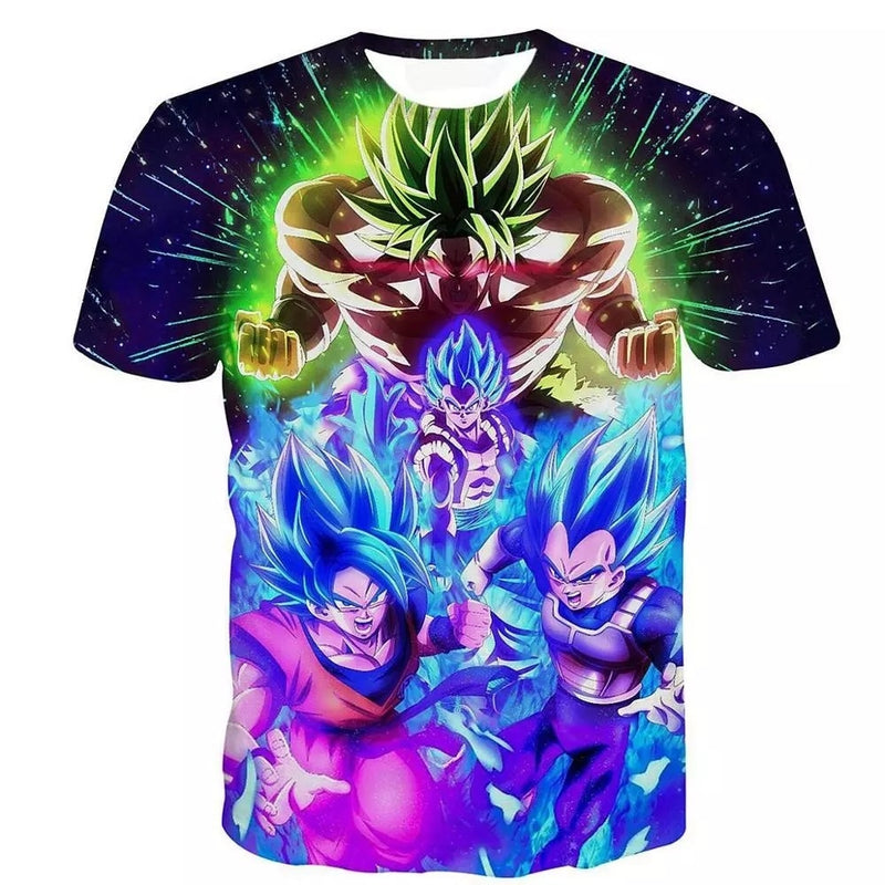 Camiseta Blusa Anime Dragon Ball Super Goku Filme Broly