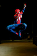Fantasia Homem-Aranha Traje Avançado Game Adulto Cosplay Luxo PS4 / PS5