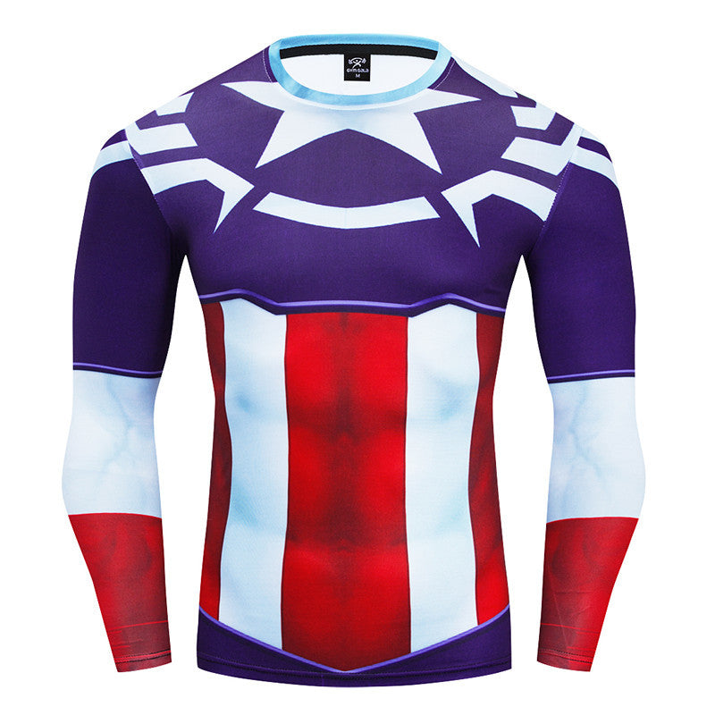 Camisa / Camiseta Capitão América Clássico Hq Manga Longa