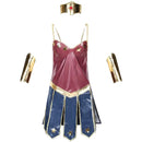 Fantasia Feminina Mulher Maravilha Traje Luxo Cosplay Mulheres