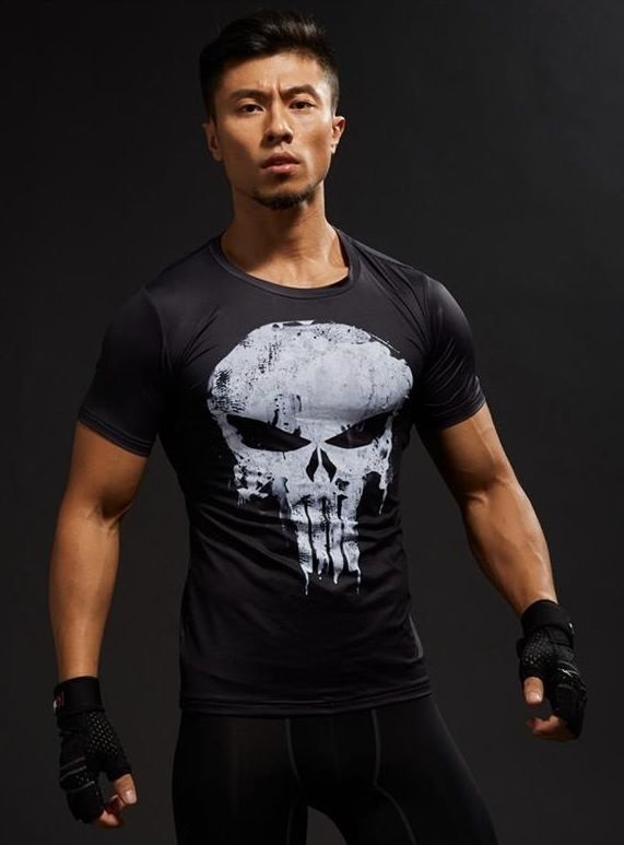 Camisa / Camiseta Hash Guard Justiceiro Punisher - Série Compressão