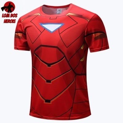 Camisa / Camiseta Heróis Homem De Ferro - SlimFit