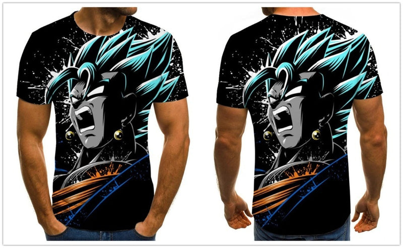 Camisa Camiseta Vegetto Ssj Blue Dragon Ball Super Anime Impressão 3D Full