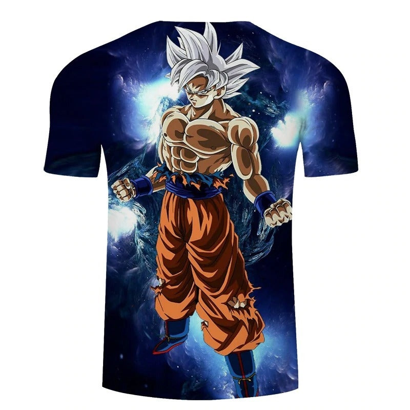 Camisa Camiseta Impressão 3D Goku Instinto Superior Anime Dragon Ball