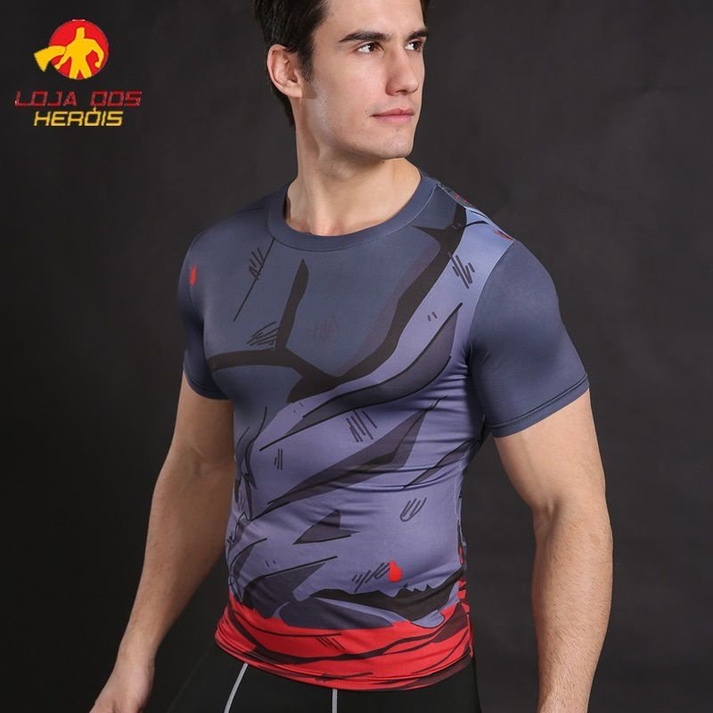 Camisa / Camiseta Hash Guard Goku Black Batalha - Dragon Ball Super Compressão