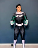 Fantasia Masculina Danny Phantom Adulto Cosplay Traje Luxo