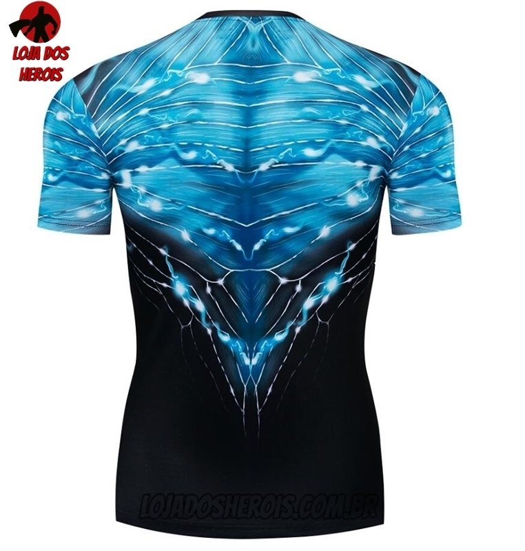 Camisa/Camiseta Hash Guard Lanterna Azul Compressão Segunda Pele