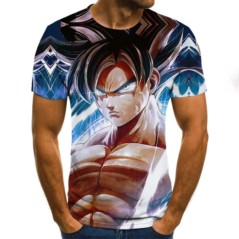 Camisa Camiseta Goku Instinto Superior Dragon Ball Super Anime Impressão 3D Full