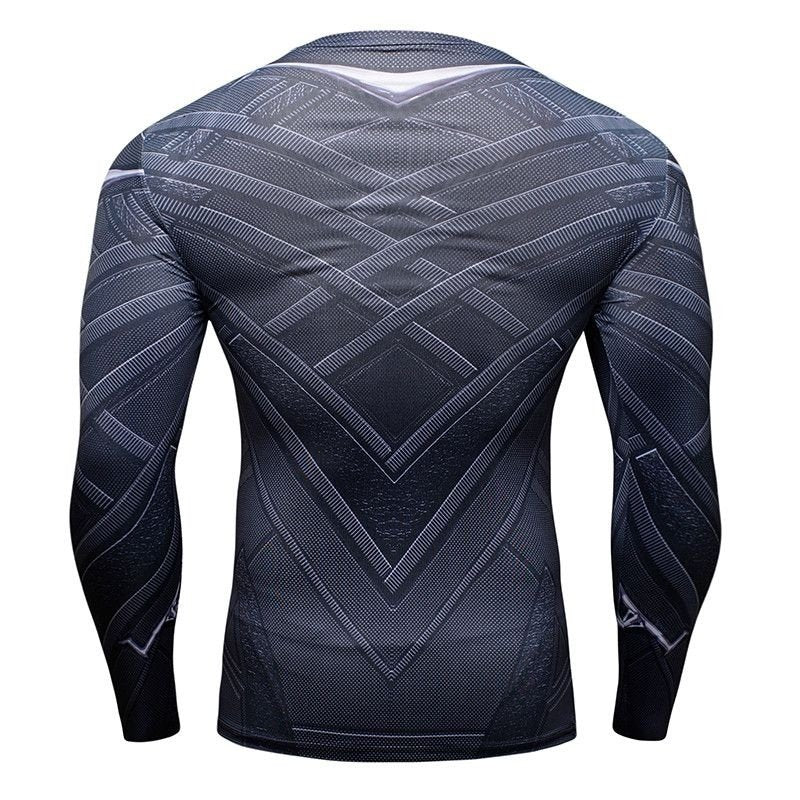 Camisa / Camiseta Hash Guard Compressão Pantera Negra - Os Vingadores