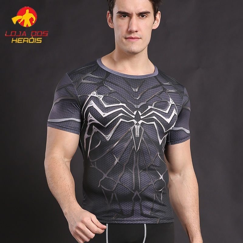 Camisa / Camiseta Hash Guard Venom - Homem Aranha Compressão