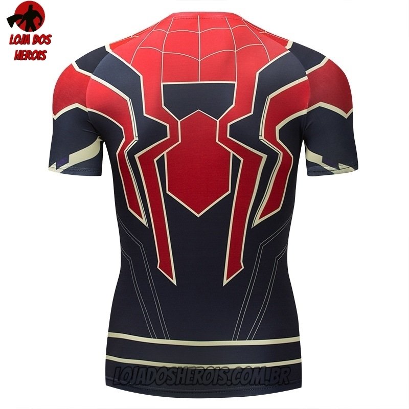 Camisa/Camiseta Hash Guard Homem Aranha De Ferro - Filme 2019 Compressão Segunda Pele