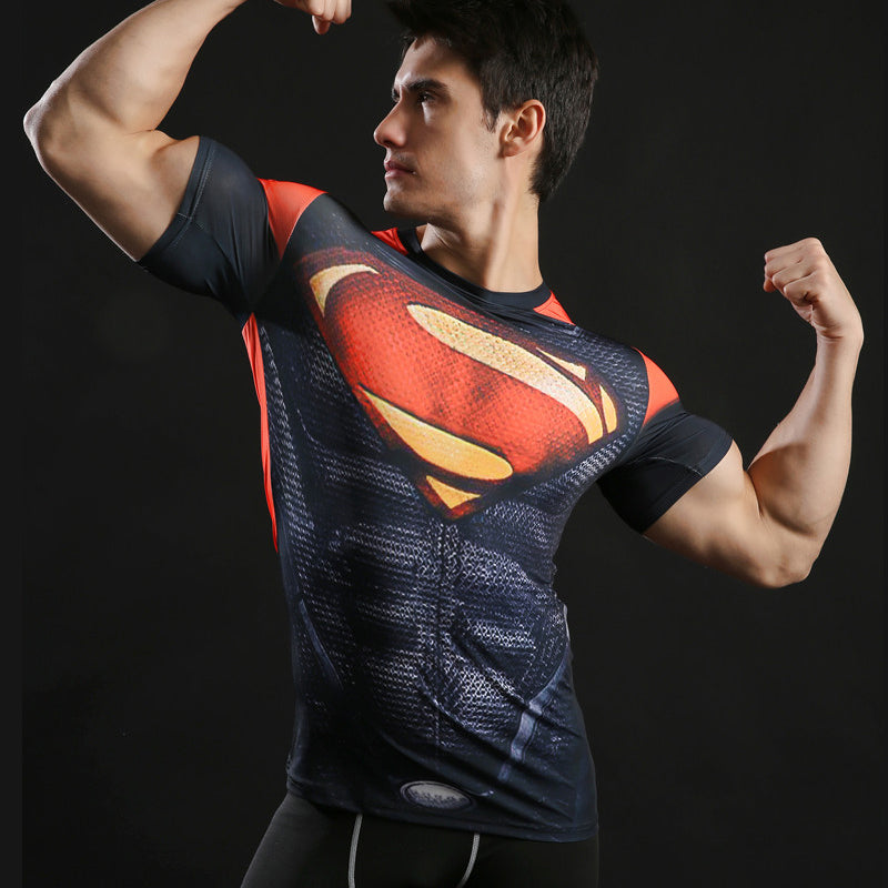 Camisa / Camiseta Hash Guard Superman Red Compressão