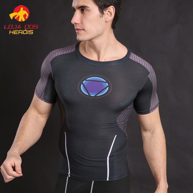 Camisa / Camiseta Hash Guard Tony Stark - Vingadores Compressão