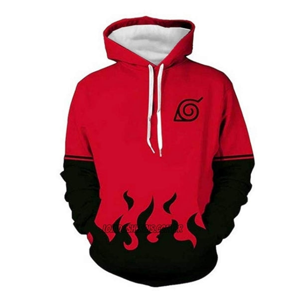 Blusa Jaqueta 3D Minato Namikaze Quarto Hokage Naruto Anime Touca Cang