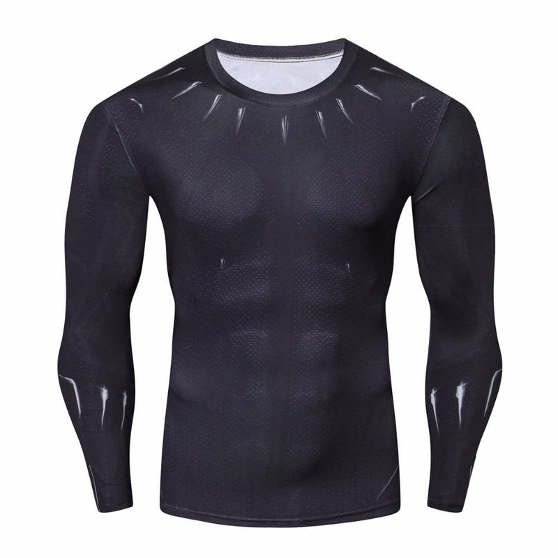 Camisa / Camiseta Hash Guard Compressão Pantera Negra - Clássico