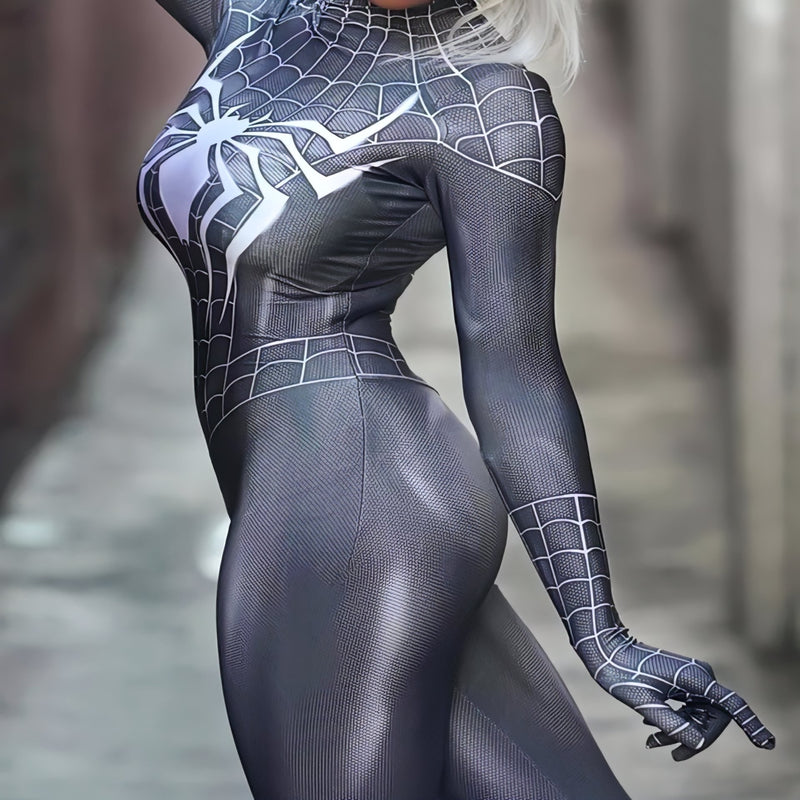 Fantasia Feminina Mulher Aranha Spider-Woman Traje Luxo Cosplay Mulheres