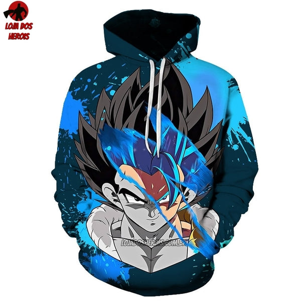 Blusa Jaqueta 3D Full Majin Boo Anime Dragon Ball Super Top