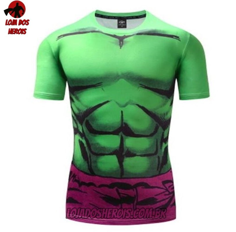 Camisa/Camiseta Hash Guard Hulk Filme Compressão Segunda Pele