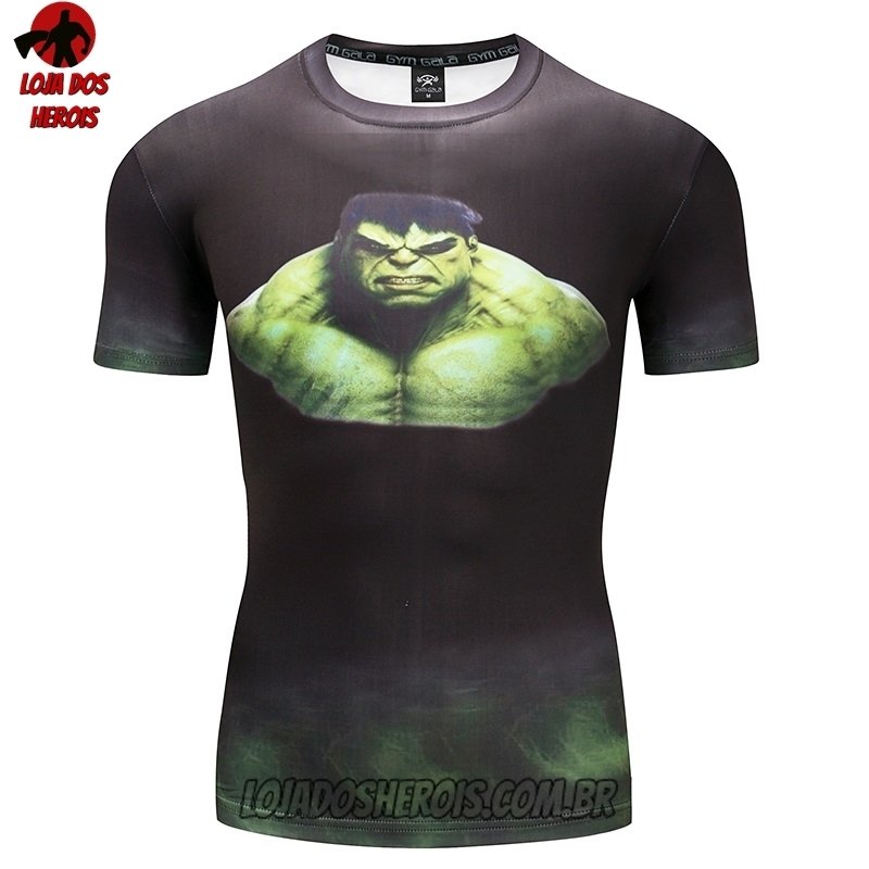 Camisa/Camiseta Hash Guard Hulk Clássico Compressão Segunda Pele