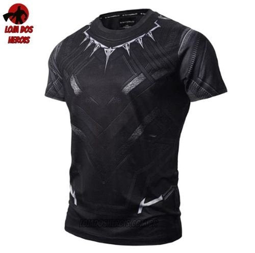 Camisa/Camiseta Pantera Negra Filme Compressão Hash Guard