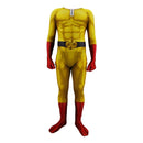 Fantasia Saitama Cosplay Anime One Punch Man Traje com Capa