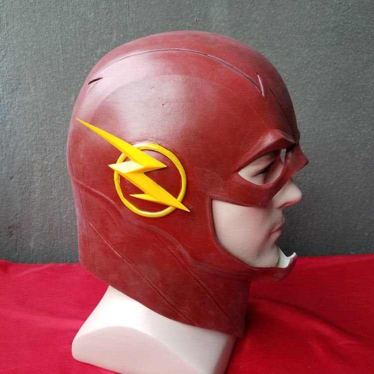 Máscara Cosplay Barry Allen Flash Serie Liga Da Justiça Filme Realista Latex Capuz