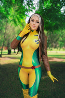 Fantasia Vampira X- MEN Desenho Versão Clássica Feminina Cosplay Traje Luxo