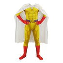 Fantasia Saitama Cosplay Anime One Punch Man Traje com Capa