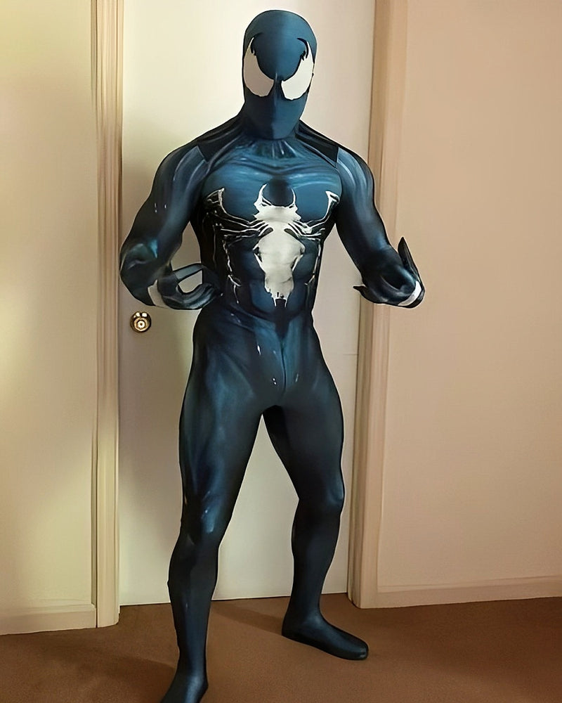 Fantasia Venom Simbionte Hq Adulto Cosplay Traje Luxo Profissional