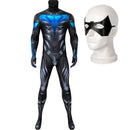 Fantasia Asa Noturna Capuz Vermelho Adulto Cosplay Traje Luxo Dick Grayson