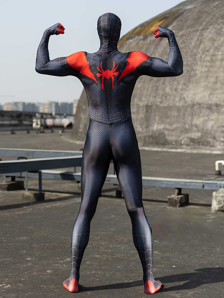 Fantasia Cosplay Heróis Masculina Homem Aranha Miles Morales Aranhaverso luxo