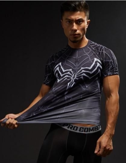 Camisa / Camiseta Hash Guard Homem Aranha - Venom Filme Compressão
