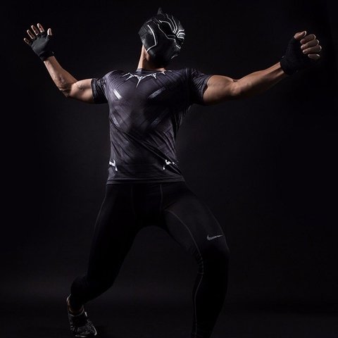 Camisa / Camiseta Hash Guard Pantera Negra - Guerra Infinita Vingadores Compressão