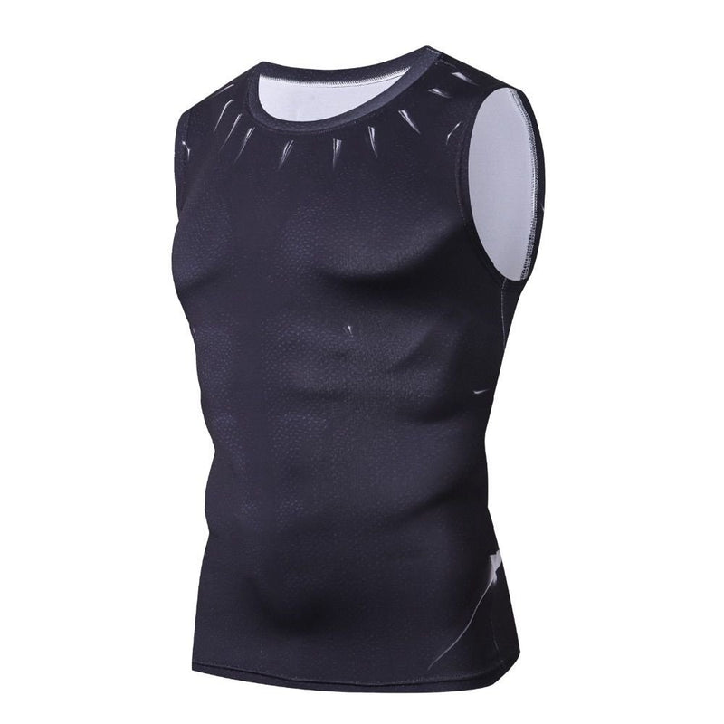 Camisa / Camiseta Regata Hash Guard Pantera Negra Compressão Tank Top