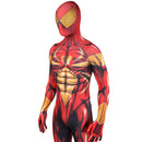 Fantasia Masculina Homem Aranha Escarlate De Ferro Adulto Cosplay Traje Luxo