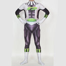 Fantasia Masculina Danny Phantom Desenho Adulto Cosplay Traje Luxo