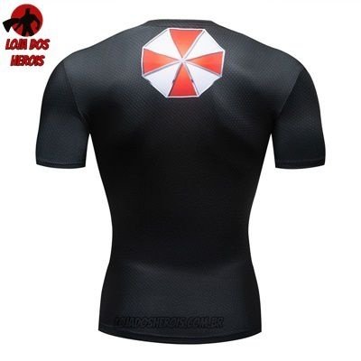 Camiseta/Camisa Umbrella Resident Evil Compressão Hash Guard