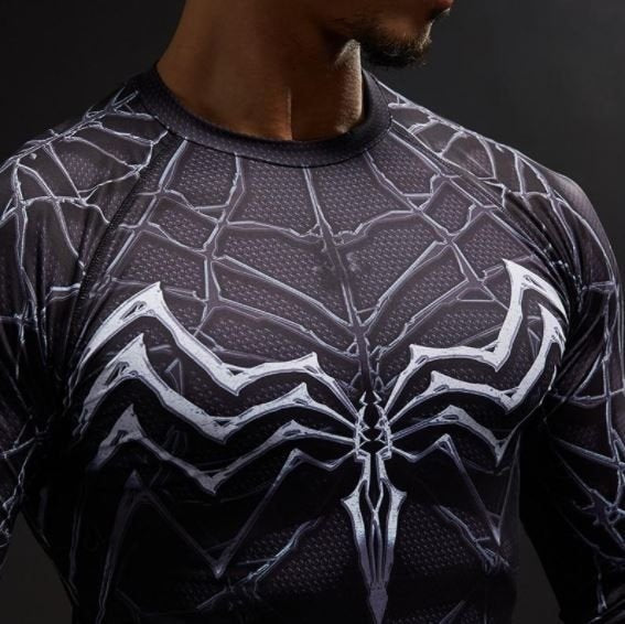 Camisa / Camiseta Hash Guard Homem Aranha - Venom Filme Compressão