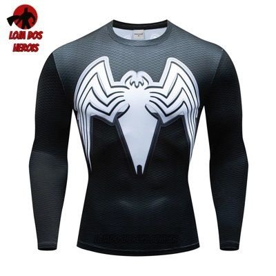 Camiseta/Camisa Venom Manga Compressão Hash Guard