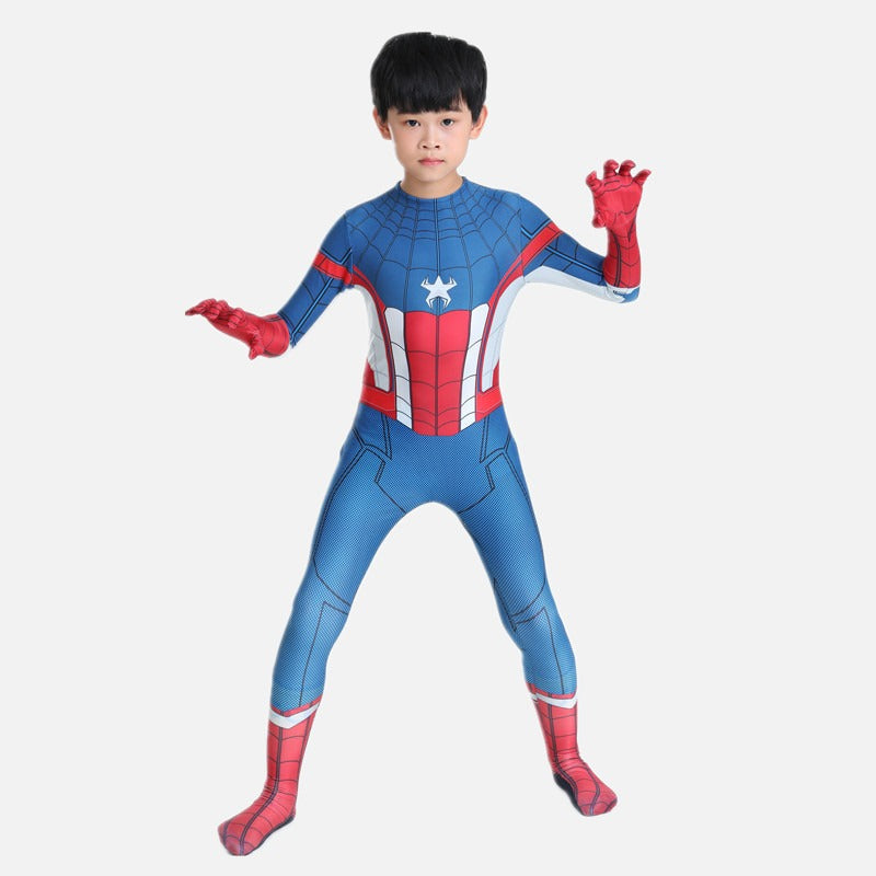 Fantasia Traje Infantil Homem Aranha Capitão América Festas Cosplay Aniversário