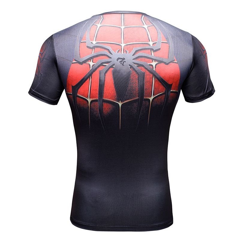 Camisa / Camiseta Hash Guard Compressão Compressão Homem Aranha Red Venom