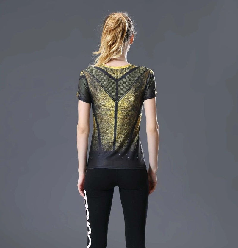 Camisa / Camiseta Hash Guard Feminina Reverso Compressão