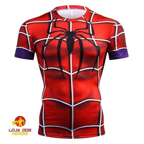 Camisa / Camiseta Hash Guard Compressão Spider Man Homem Aranha