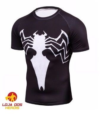 Camisa / Camiseta Hash Guard Compressão Venom - Homem Aranha